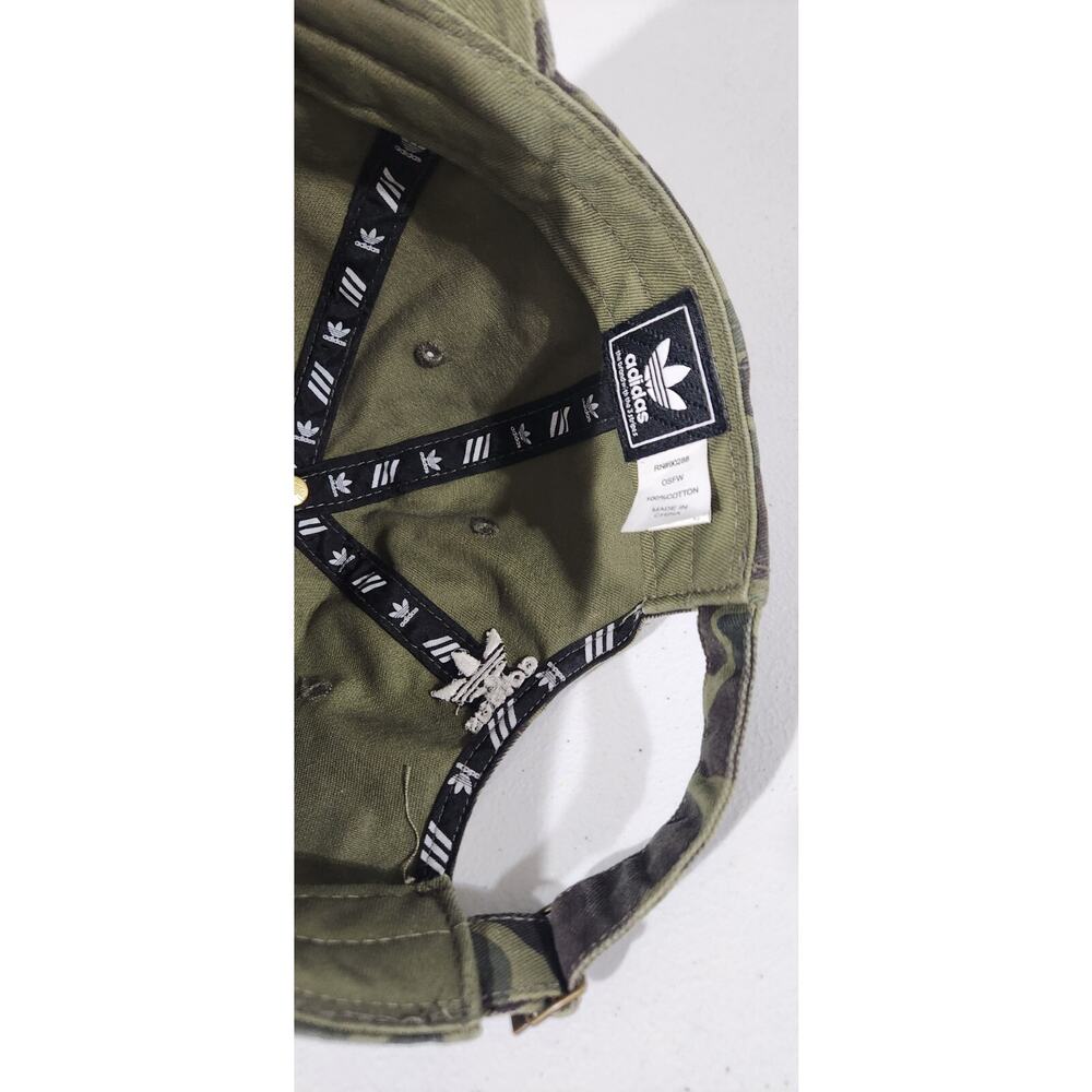 Adidas Originals Forest Camouflage Embroidered Trefoil Logo Hat Size OSFM - Picture 11 of 12